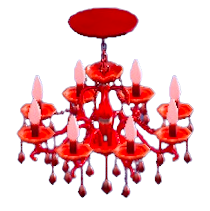 シャンデリアのレッドの画像