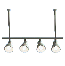 シーリングスポットライトのシルバーの画像