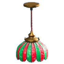 ステンドライトのグリーン＆レッドの画像