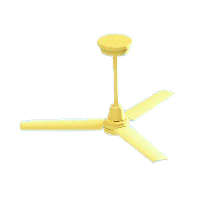 シーリングファンのイエローの画像