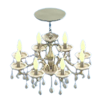 シャンデリアのホワイトの画像