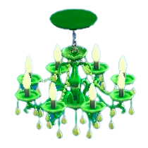 シャンデリアのグリーンの画像