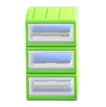 プラスチックいしょうケースのグリーンの画像