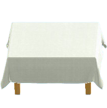 クロスつきテーブル画像