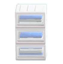 プラスチックいしょうケースのホワイトの画像