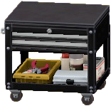 ツールカートのブラックの画像