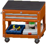 ツールカートのオレンジの画像