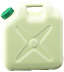 ポリタンクのホワイトの画像