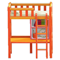 ベッドデスクのオレンジ(外側)の画像