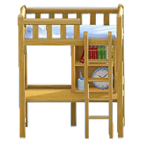 ベッドデスクのライトブルーの画像