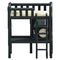 ベッドデスクのブラック(外側)の画像