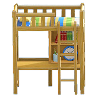 ベッドデスクのレッドボーダーの画像