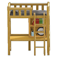 ベッドデスクのブラックの画像