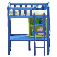 ベッドデスクのブルー(外側)の画像