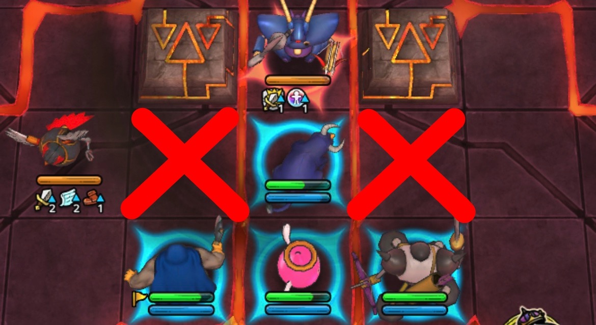 画像のマスにはキャラを配置しない