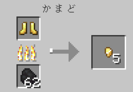 金のブーツ 精錬