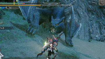 ナルガクルガ尻尾薙ぎ払い