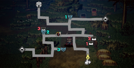 ヴァローレ森道 宝箱 位置