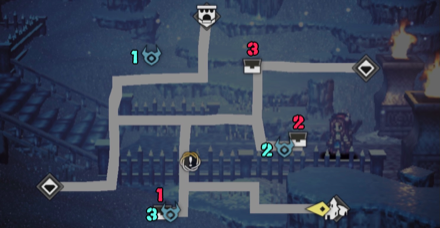 エンバーグロウ雪道 宝箱 位置