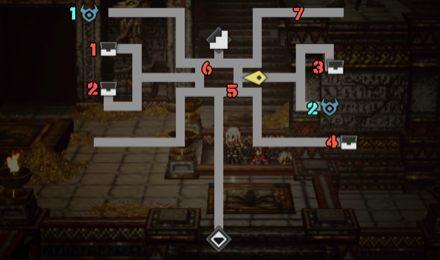 授富の砂宮 -上層- 宝箱 位置