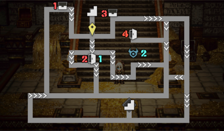 授富の砂宮 -中層- 宝箱 位置