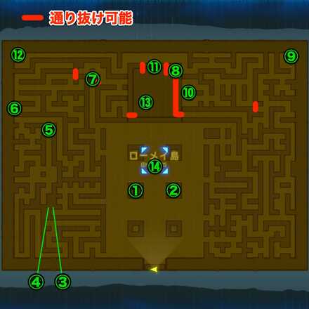 孤島の試練の宝箱の場所