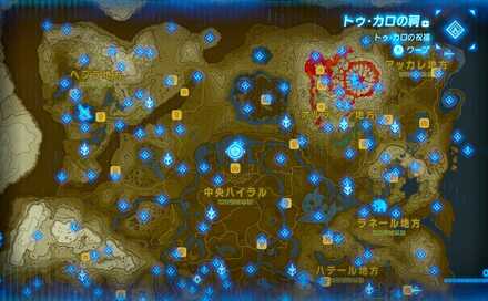 トゥ・カロの祠の場所マップ