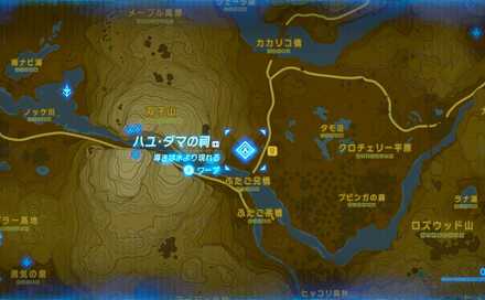 ハユダマの祠拡大マップ