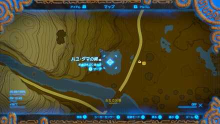 ハユダマの祠最拡大マップ