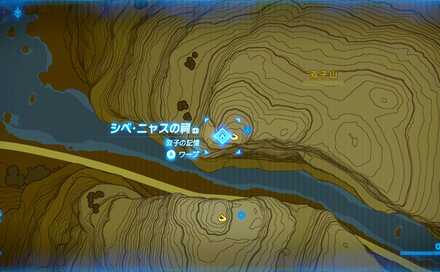 シベニャスの祠最拡大マップ