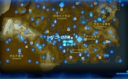 シベニーロの祠マップ