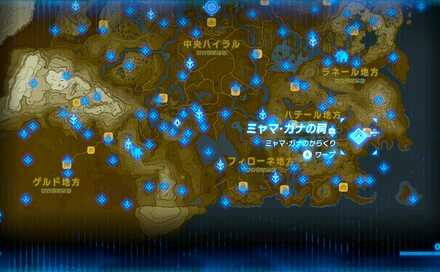 ミャマ・ガナの祠の場所マップ