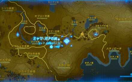 ミャマ・ガナの祠の場所マップ詳細