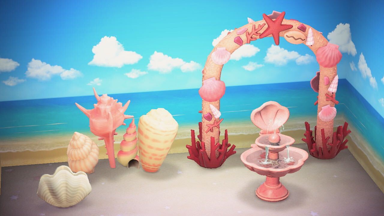 貝殻家具の画像