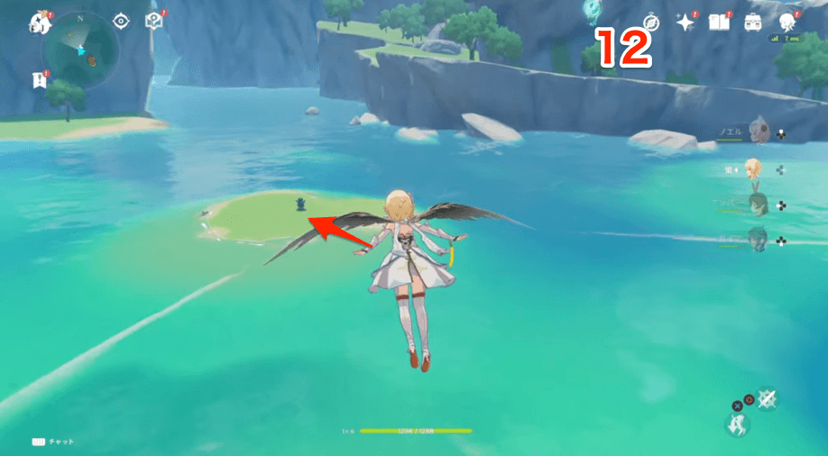 風域を利用して奥へ