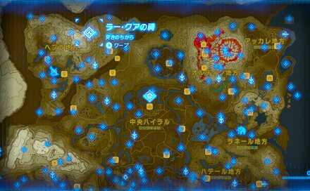 ラー・クアの祠の場所マップ