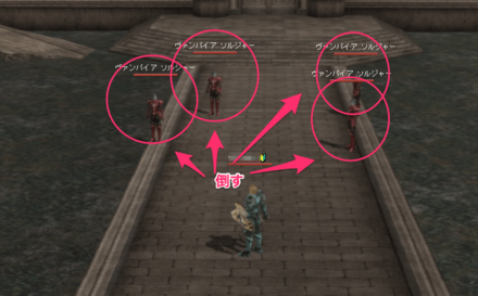 ヴァンパイアソルジャーを倒す