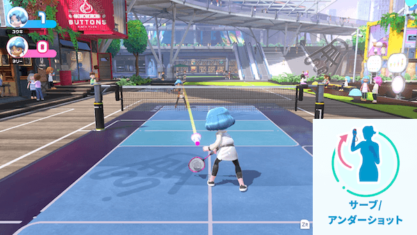 アンダーショットの打ち方