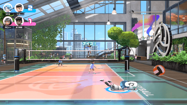 フライングレシーブ