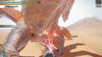 ディアブロス 歩き後の突進