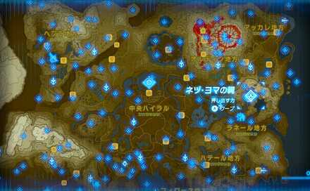 ネヅ・ヨマの祠の場所マップ