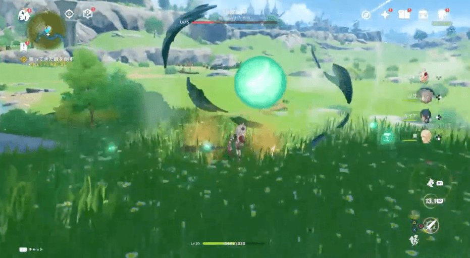 狂風のコアを倒す