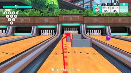 右方向にカーブ