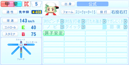 甲斐進撃のステータス画像