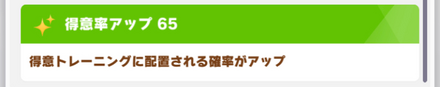 得意率65で高い友情ボーナスを活かしやすい