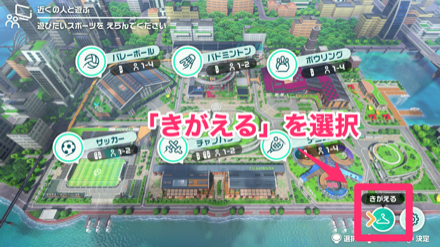 きがえるを選択