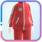 トレーニングジャージ レッド