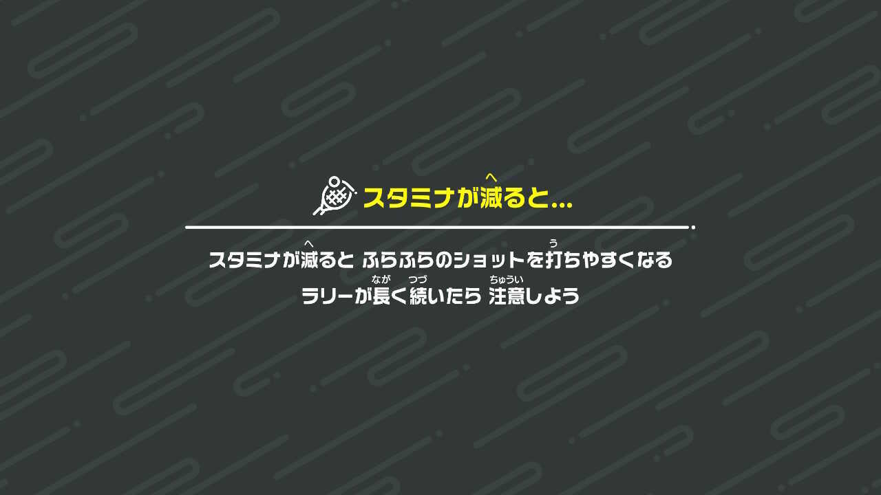 左右に揺さぶるとスタミナ切れを狙える