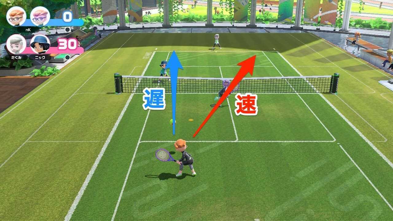 振るタイミングで打ち分ける