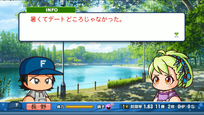 夏の昼間に公園でデートする